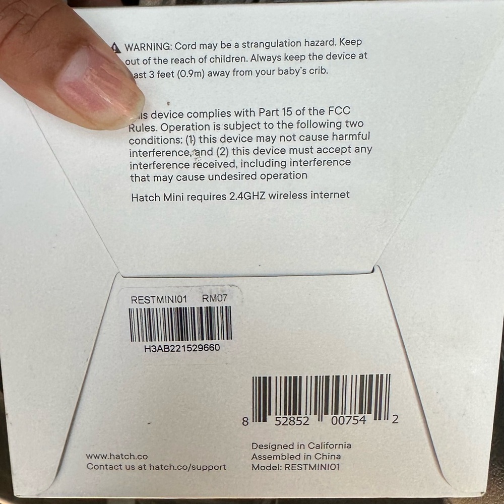 Hatch mini sound machine